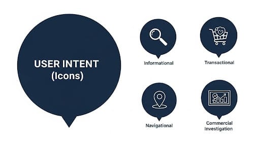infographic user intent icons