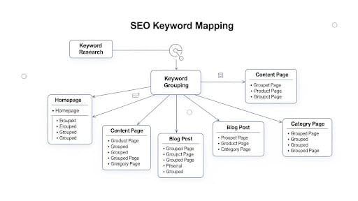 infographic SEO keyword mapping